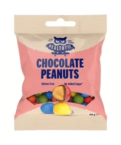 Arachidi ricoperti di cioccolato senza zuccheri HealthyCo 40gr