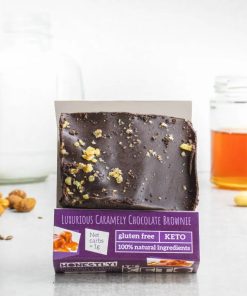 Brownie Keto al cioccolato e caramello 60gr