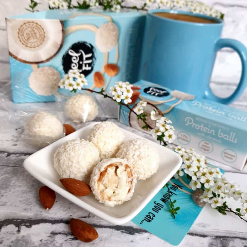 Feel Fit Palline proteiche cocco e mandorle 63gr - immagine 2