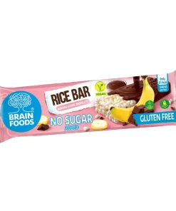 Barretta di riso con banana e cioccolato fondente 18g Brain Foods