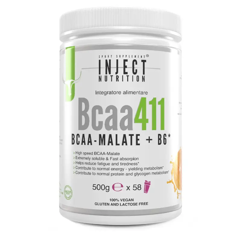 Bcaa 4:1:1 Malate 500gr | Inject Nutrition