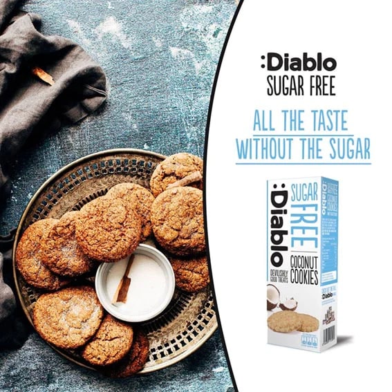 Biscotti al cocco Senza Zucchero Aggiunto 135gr Diablo - immagine 3