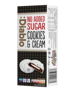 Biscotti Al Cioccolato Bianco & Crema Senza Zucchero Aggiunto 128gr Diablo