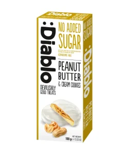 Biscotti senza zucchero al burro di arachidi e crema 100gr