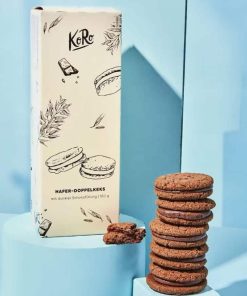 Doppio biscotto di avena con ripieno di cioccolato fondente 180 gr