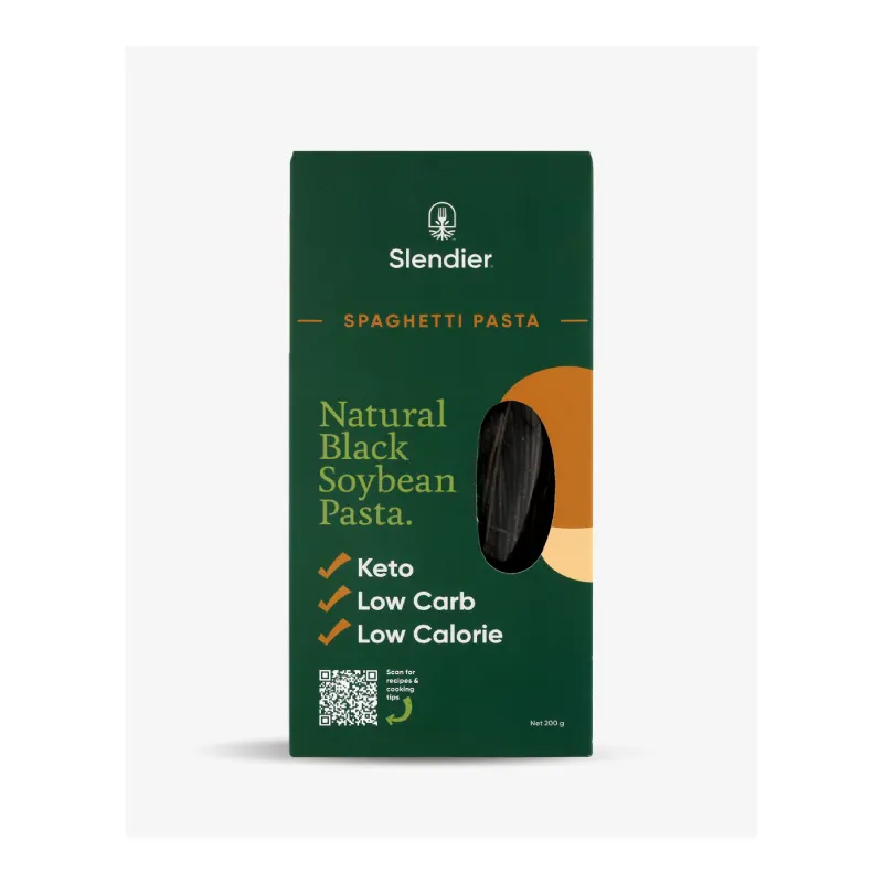 Keto Spaghetti di Soia NERI 200gr Slendier