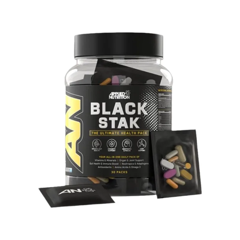Black Stak – The Ultimate Health Pack Applied Nutrition 30 bustine