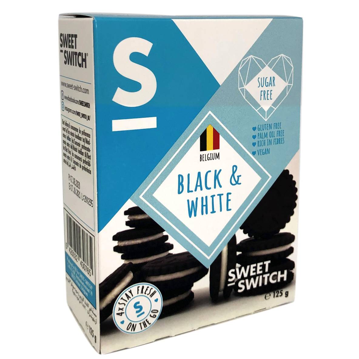 Black And White Biscotti Ripieni Senza Zucchero 150gr - immagine 2