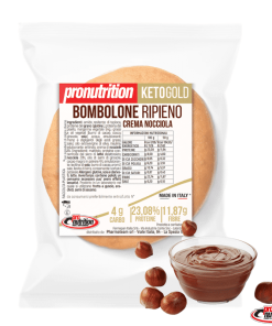 Bombolone Keto ripieno crema nocciola 50gr