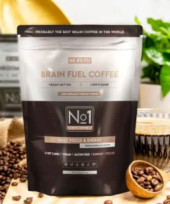 Caffè Keto Istantaneo Solubile 250gr – Brain Fuel (olio MCT e criniera di leone)