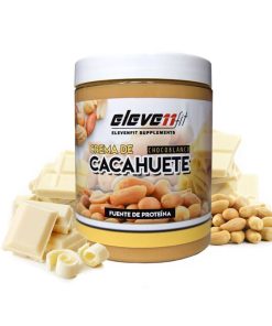 Crema di arachidi al gusto Cioccolato Bianco 300gr – Elevenfit