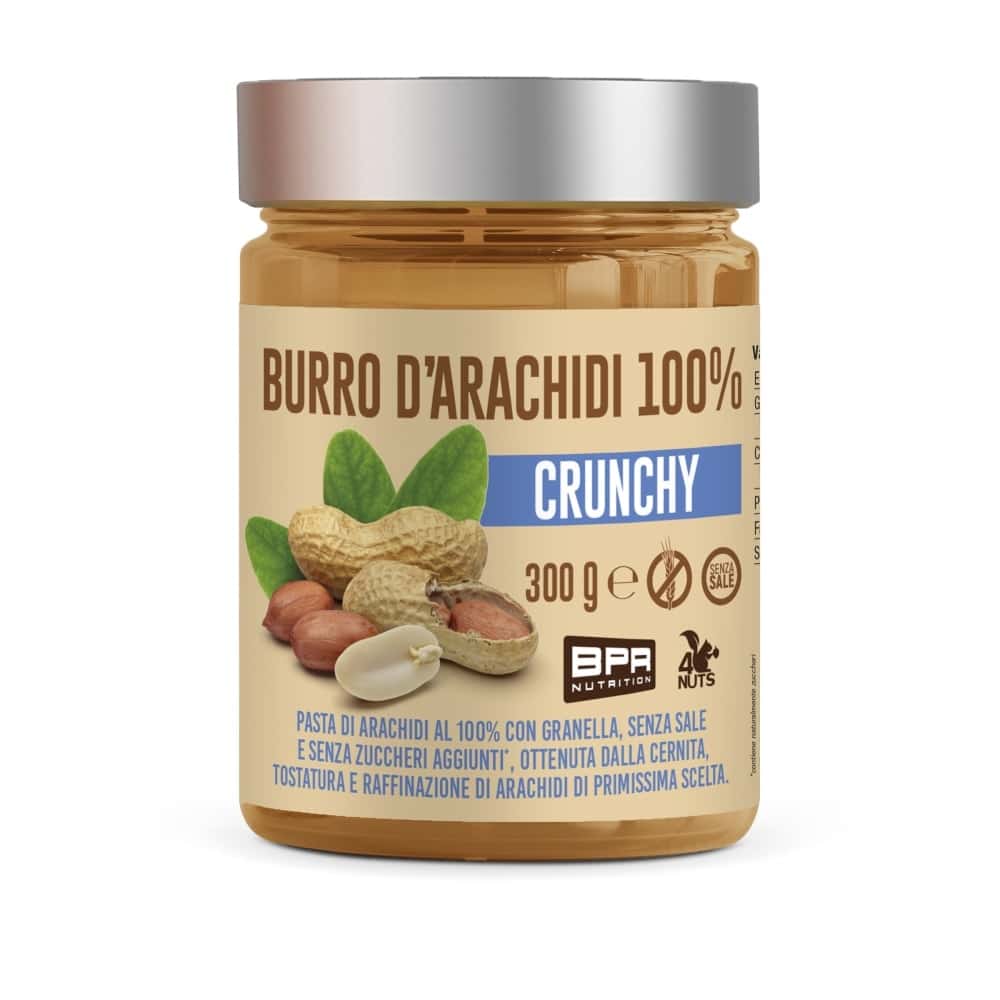Burro D’Arachidi 100% CRUNCHY 300g