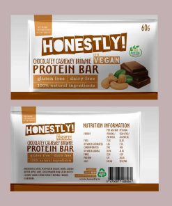 Barretta proteica Brownie al cioccolato e anacardi 60gr