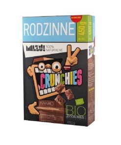 Cereali Crunchies Di Segale-Avena Biologici Con Cacao 450g Milzu