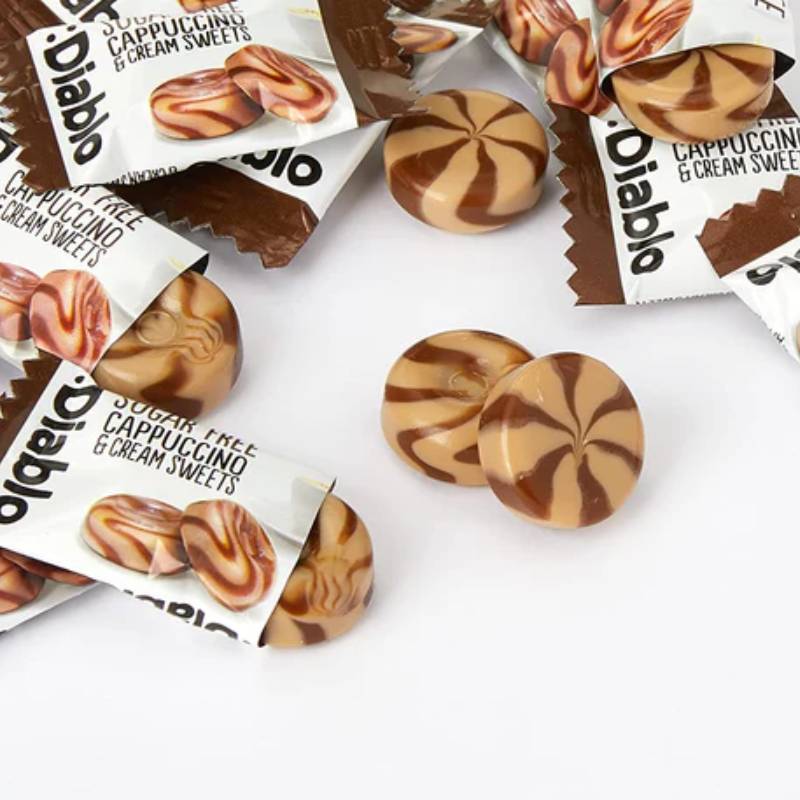 Caramelle al Cappuccino – Senza Zucchero 75g Diablo