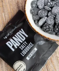 Liquirizie salate senza zucchero 50gr – Pandy