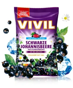 Caramelle Al Ribes Nero Per La Tosse Senza Zucchero 120gr – Vivil