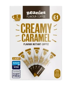 Bustine di caffè al gusto di caramello cremoso, confezione da 5 – Beanies