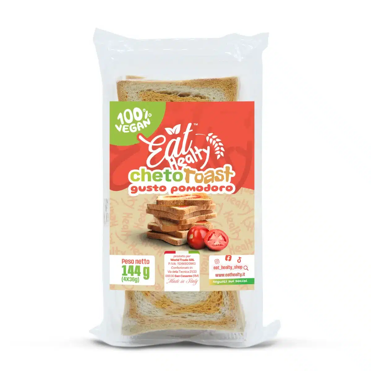 ChetoToast Gusto Pomodoro da 150g (4 bustine da 37.5g)