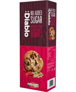 Biscotti Con Gocce Di Cioccolato E Bacche di Goji Senza Zucchero Aggiunto 135gr Diablo