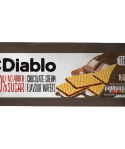 Wafer Ripieni Crema Cioccolato – Senza Zuccheri Aggiunti 150g Diablo