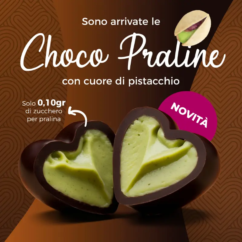 Choco Praline al Pistacchio 9x10gr – Feeling Ok
