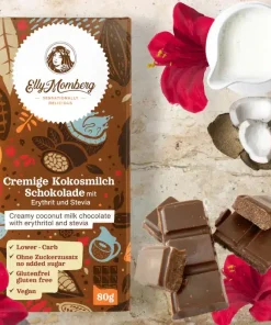 Cioccolato al latte di cocco cremoso 80gr – Elly Momberg