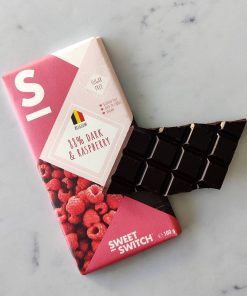 Cioccolata Keto Fondente Belga 88% + Lampone 100gr