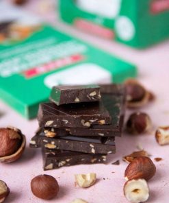 Cioccolato Fondente con nocciole Senza Zucchero 125gr