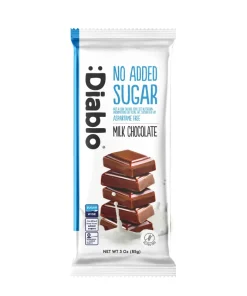 Barretta di cioccolato al latte senza zuccheri aggiunti Maltitolo 85g Diablo