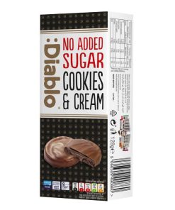 Biscotti Cookie & Cream senza zucchero aggiunto 128gr Diablo
