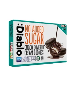 Biscotti senza zucchero aggiunto e crema ricoperti di cioccolato 136g Diablo