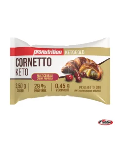 Cornetto Keto Multicereali Crema Amarena 50gr – Pro Nutrition