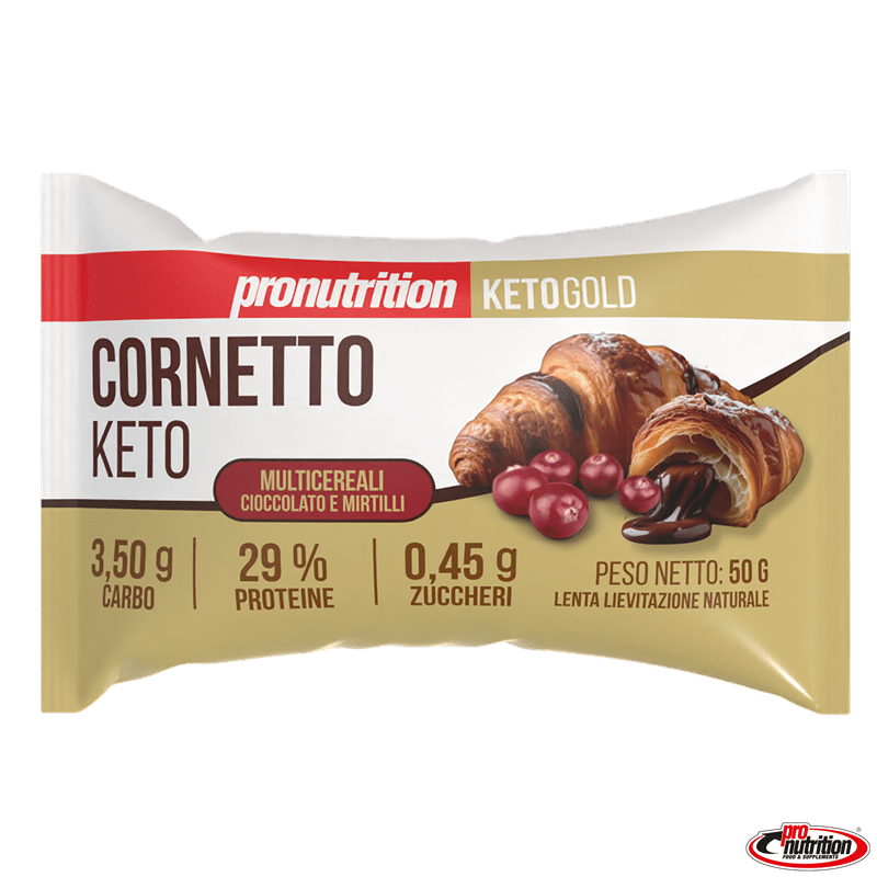Cornetto Keto Multicereali al Mirtillo 50gr – Pro Nutrition
