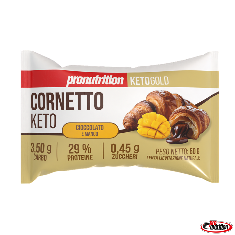 Cornetto Keto Mango e Cioccolato 50gr – Pro Nutrition