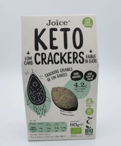 Cracker KETO biologici 60g – Semi di lino dorati