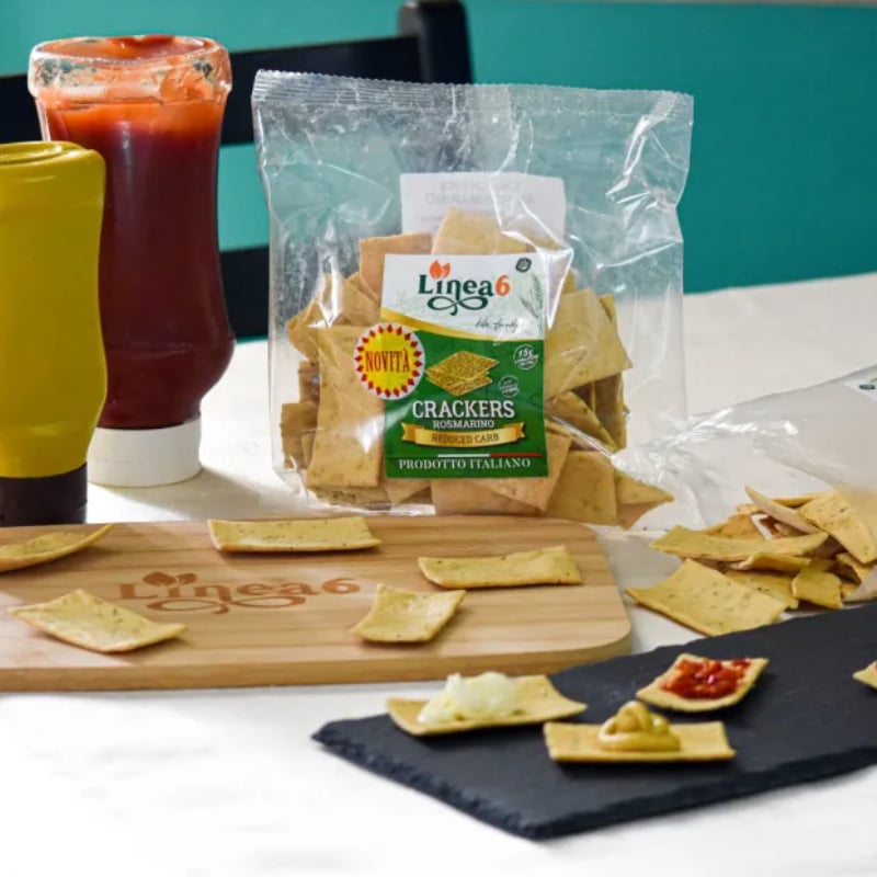 CrackerS al rosmarino Reduced Carb Linea6 150gr