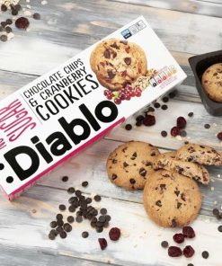 Biscotti Con Gocce Di Cioccolato E Mirtilli Rossi Senza Zucchero Aggiunto 135gr Diablo
