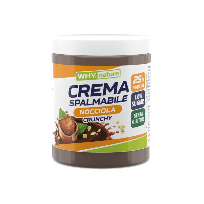 Crema Zero Spalmabile Nocciola Crunchy Why Nature 300gr