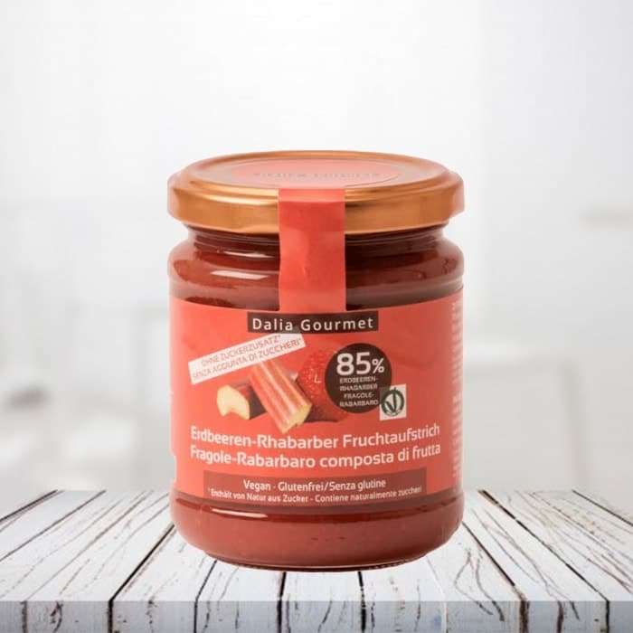 Fragole e Rabarbaro Composta di Frutta 220gr