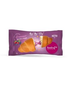 Croissant ripieno di crema ai frutti di bosco +protein 65gr Feeling Ok