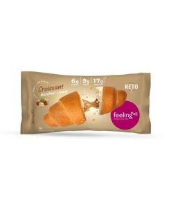 Croissant ripieno di crema alla nocciola +protein 65gr Feeling Ok