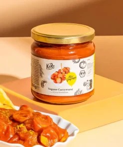 Currywurst vegan con salsa di pomodoro e curry bio | 350 g