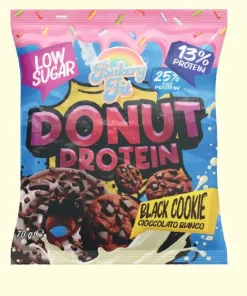 Donut Proteico Black Cookie e Cioccolato Bianco 70gr – Bakery FIT