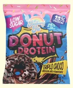 Donut Proteico al Triplo Cioccolato 70gr – Bakery FIT