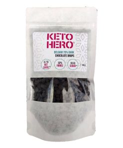 Gocce di Cioccolato Fondente Belga 70% 300 g – Keto Hero