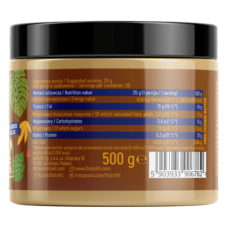 OstroVit 100% Burro di Anacardi 500 g smooth - immagine 2