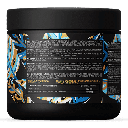 Keto Bulletproof Coffee 150 g al Naturale Ostrovit - immagine 2