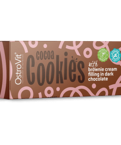 Biscotti al cacao con crema brownie 128gr Ostrovit