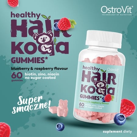Healthy Hair Koala 60 gomme Mirtillo e Lampone - immagine 2